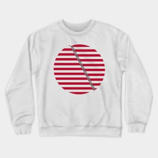 Ellips in cut shape Crewneck Sweatshirt